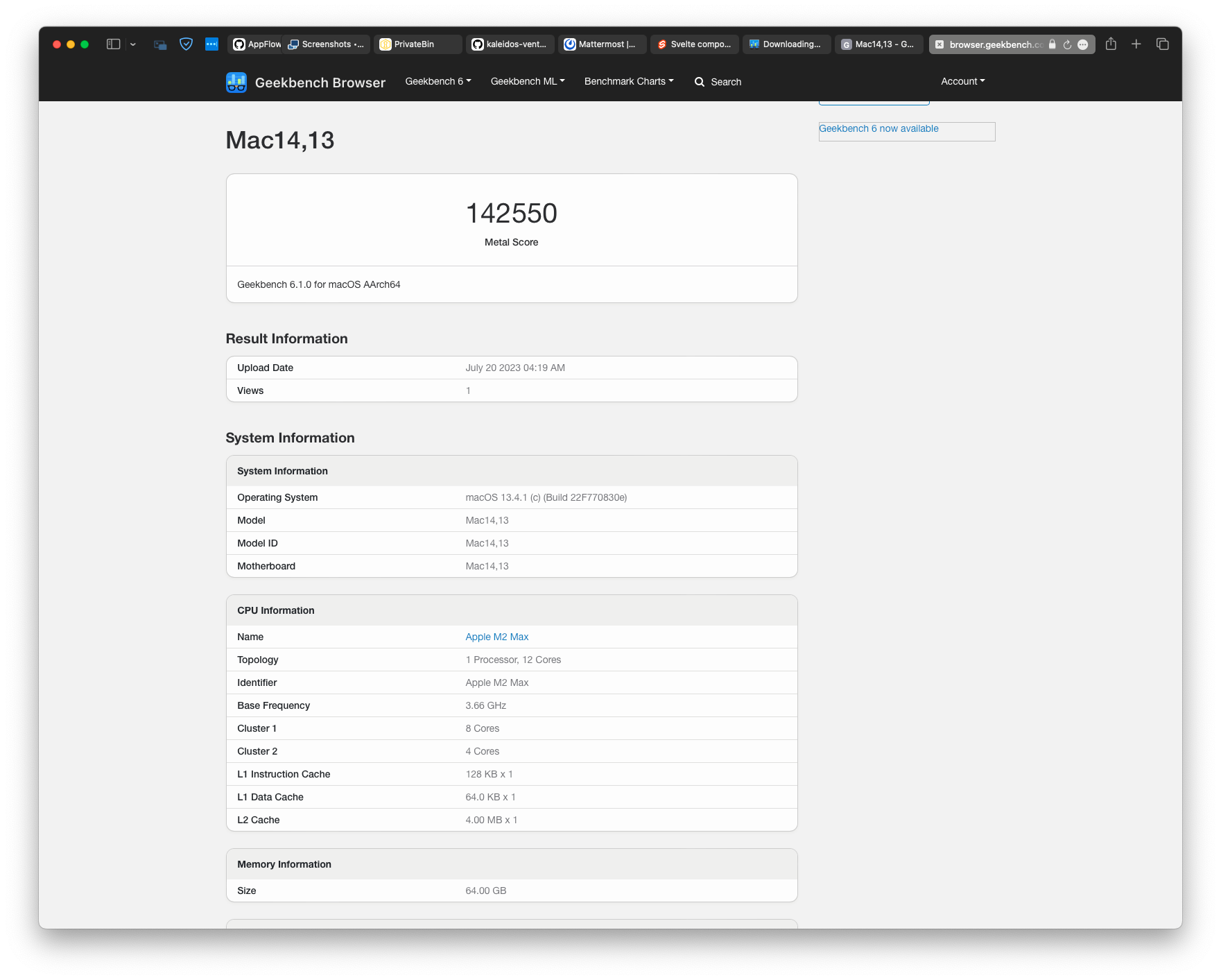 Geekbench 6 Benchmark across Devices