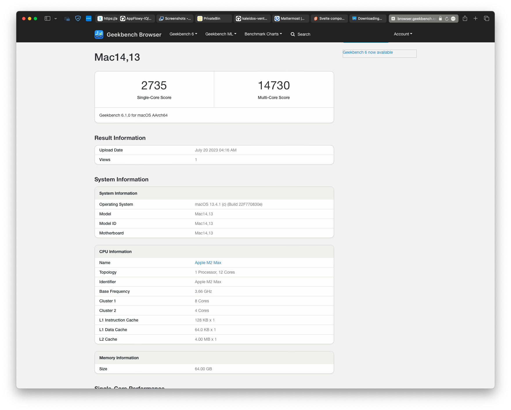 Geekbench 6 Benchmark across Devices